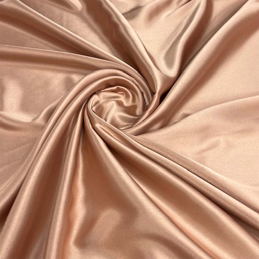 1 Yard Premium 250 GSM Bridal Stretch Satin Fabric Glossy Soft Material for Gowns 60 Inch Width 100% Polyester