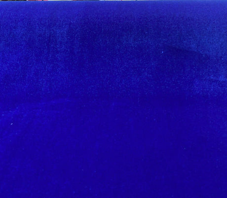 Empress Blue Synthetic Velour Velvet Fabric - Blue, High-Napped, 54" Width (1 Yard)