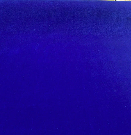Empress Blue Synthetic Velour Velvet Fabric - Blue, High-Napped, 54" Width (1 Yard)