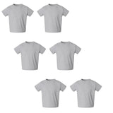 RADYAN® Toddler Cotton Jersey Crew Neck Short Sleeve Tee - 3301T