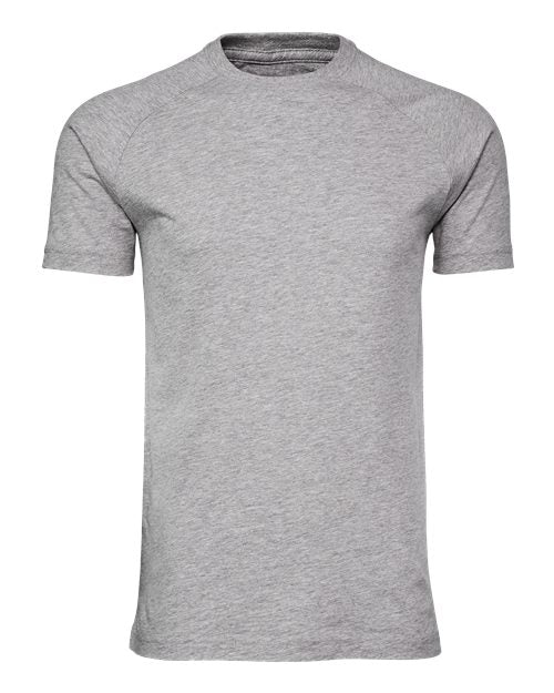 BELLA + CANVAS® - Heather CVC Raglan Short Sleeve Crewneck Tee