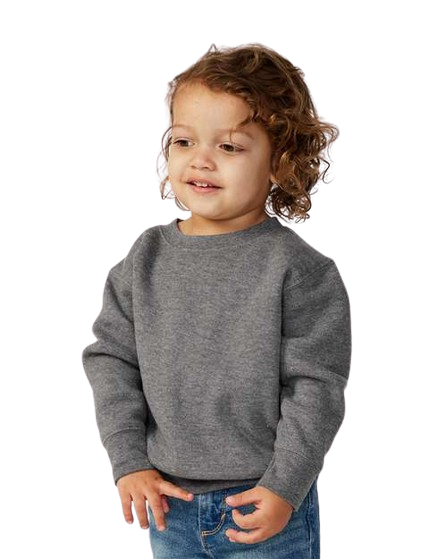 RADYAN® Toddler Fleece Crew Neck Long Sleeve Sweatshirt - 3317