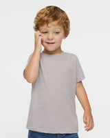 RADYAN® Crew Short Sleeve Toddler Harborside Melange T-Shirt