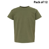 RADYAN® Toddler Fine Jersey Crewneck Short Sleeve Tee - 3321