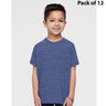 RADYAN® Crew Short Sleeve Toddler Harborside Melange T-Shirt