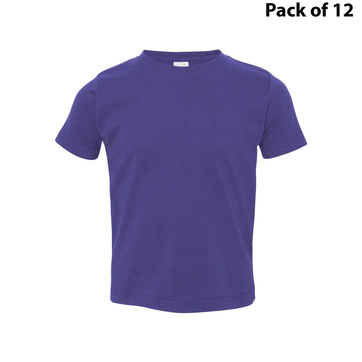 RADYAN® Toddler Fine Jersey Crewneck Short Sleeve Tee - 3321