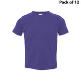 RADYAN® Toddler Fine Jersey Crewneck Short Sleeve Tee - 3321