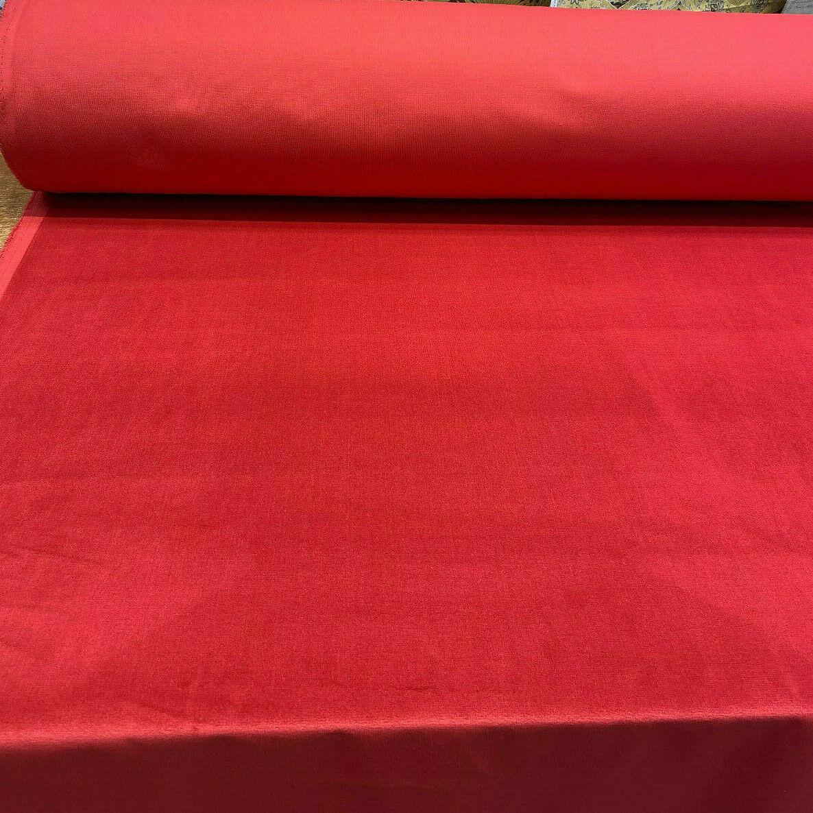 Memorable Velour Cotton Velvet Fabric - Cherry Red, FR, 54" Width, 25 Oz (1 Yard)
