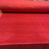 Memorable Velour Cotton Velvet Fabric - Cherry Red, FR, 54" Width, 25 Oz (1 Yard)
