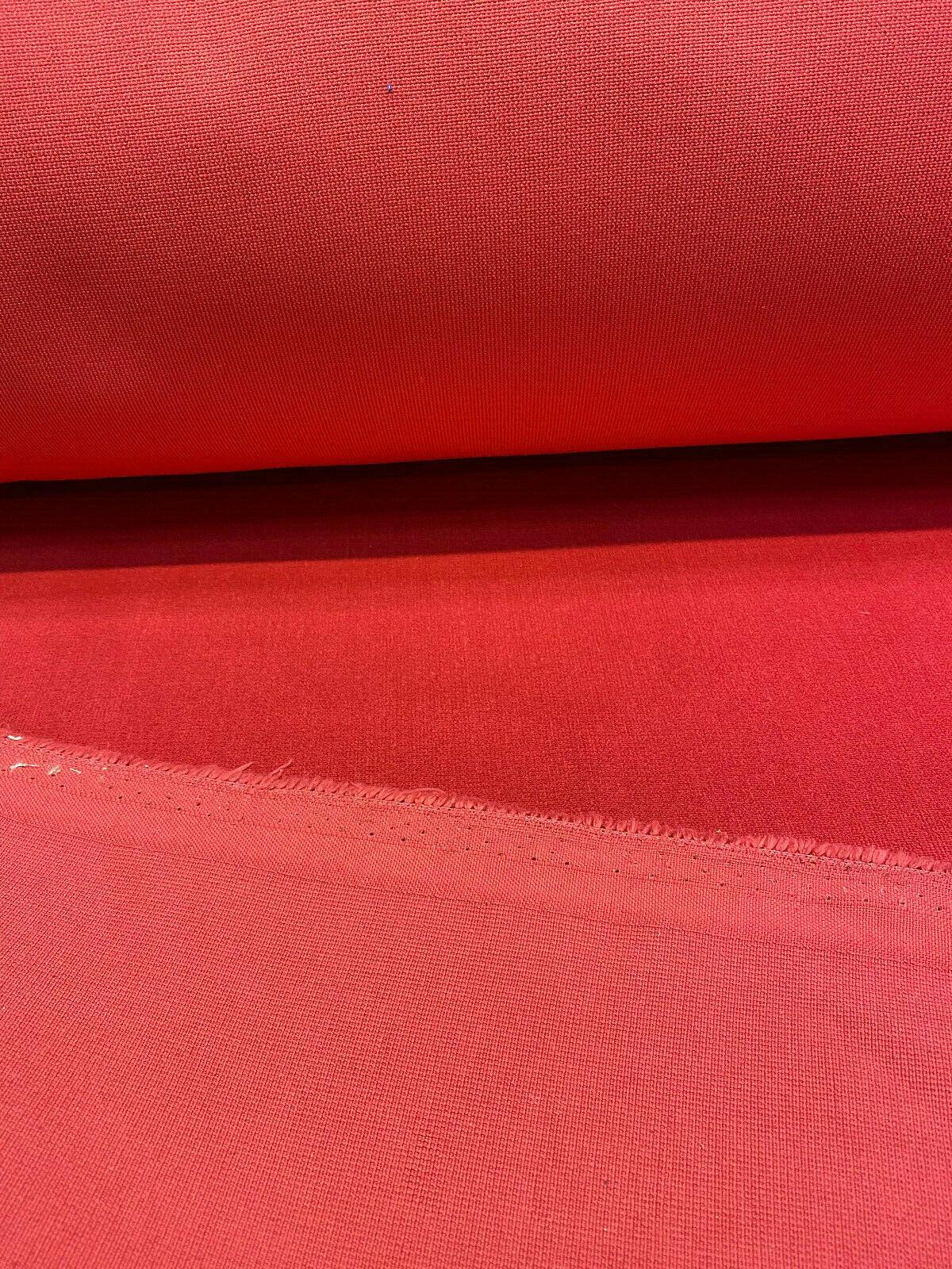 Memorable Velour Cotton Velvet Fabric - Cherry Red, FR, 54" Width, 25 Oz (1 Yard)