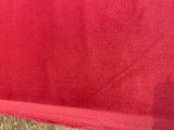 Memorable Velour Cotton Velvet Fabric - Cherry Red, FR, 54" Width, 25 Oz (1 Yard)