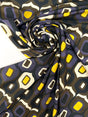 Cotton Batiste Printed Blue Geometric