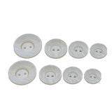 28L (18mm / 11/16") Ivory Faux Shell Buttons Iridescent Bowl Shape Two Hole Clothing & DIY Projects