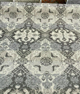 Woven Narrative Shadow Gray P Kaufmann Polyester Rayon Upholstery Fabric - Shadow Gray Woven Pattern, 56" Width (1 Yard)