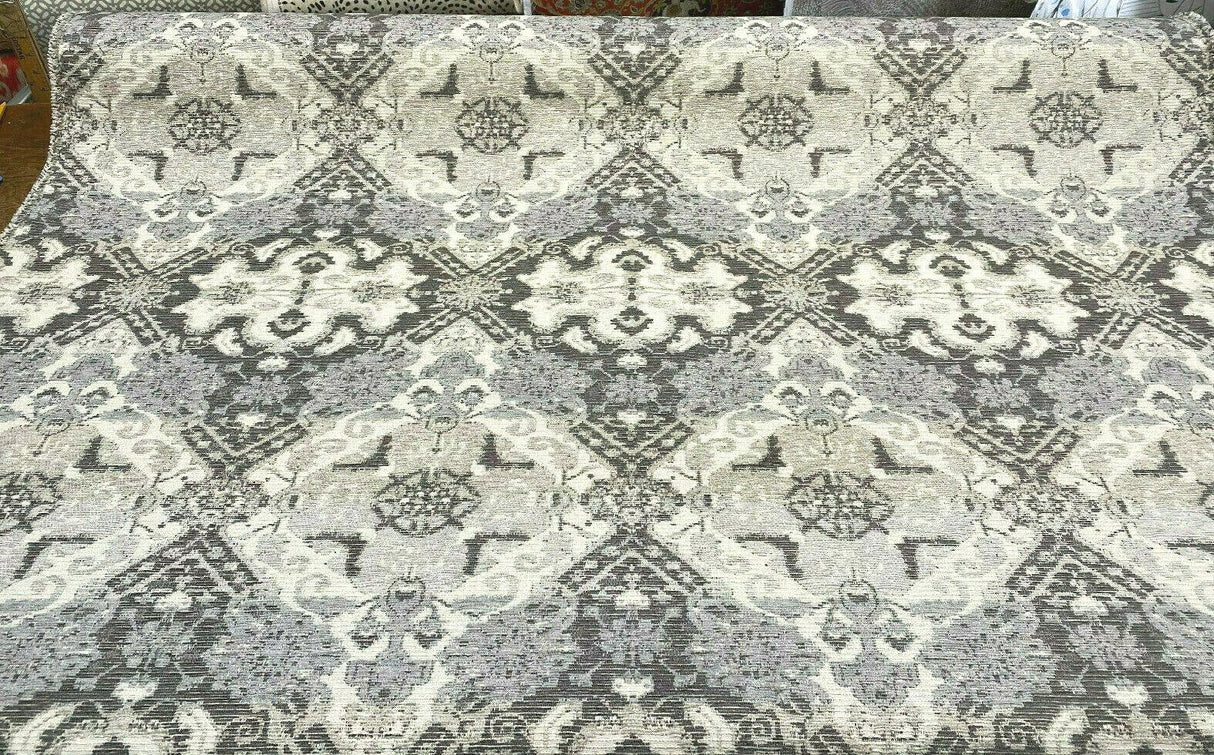 Woven Narrative Shadow Gray P Kaufmann Polyester Rayon Upholstery Fabric - Shadow Gray Woven Pattern, 56" Width (1 Yard)