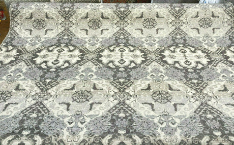 Woven Narrative Shadow Gray P Kaufmann Polyester Rayon Upholstery Fabric - Shadow Gray Woven Pattern, 56" Width (1 Yard)