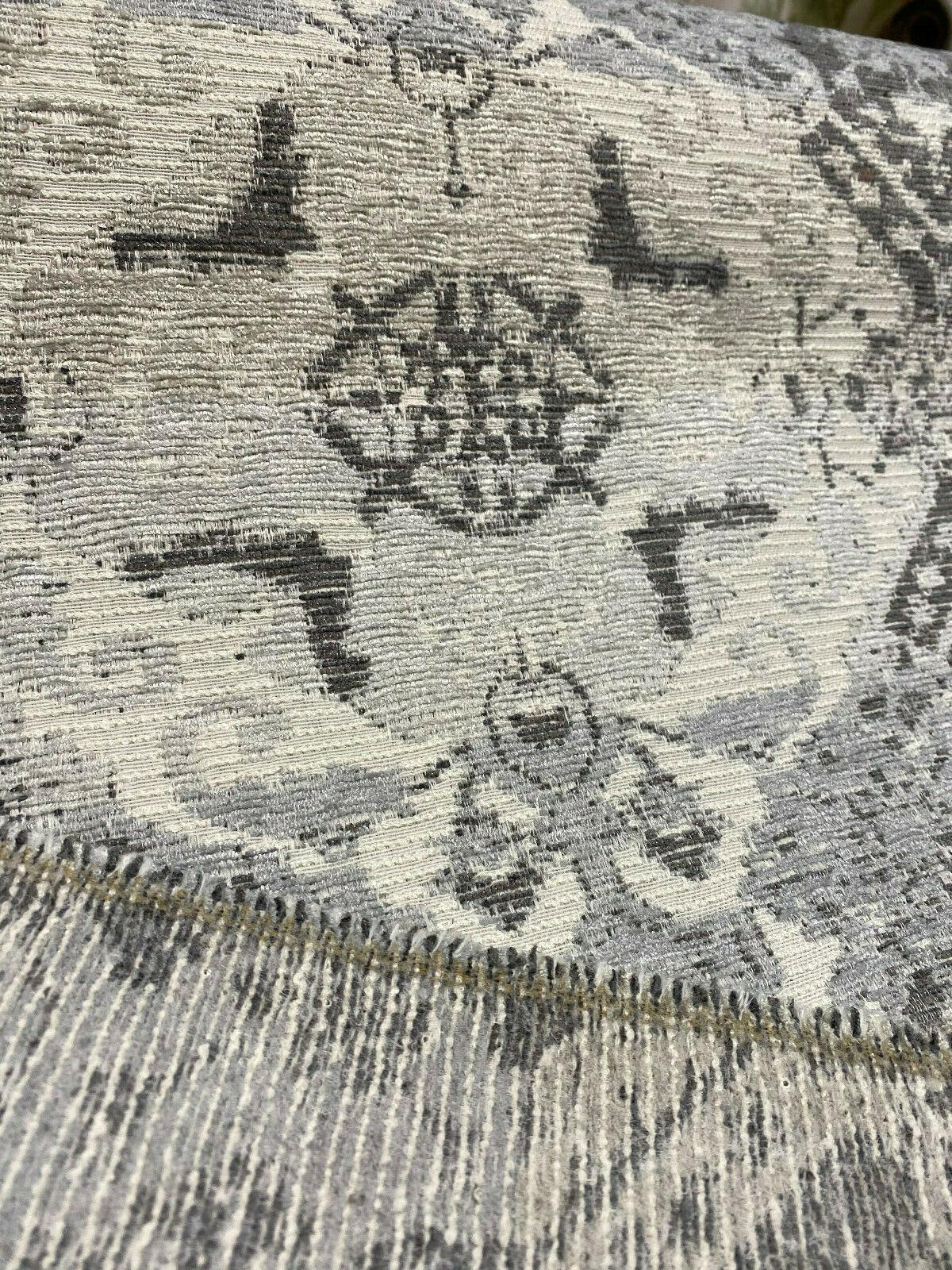 Woven Narrative Shadow Gray P Kaufmann Polyester Rayon Upholstery Fabric - Shadow Gray Woven Pattern, 56" Width (1 Yard)