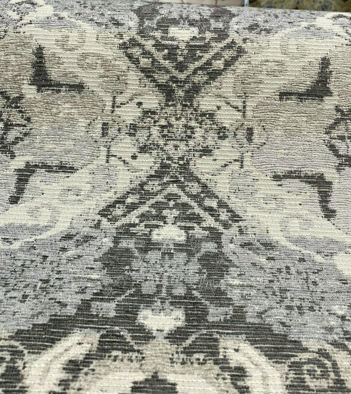 Woven Narrative Shadow Gray P Kaufmann Polyester Rayon Upholstery Fabric - Shadow Gray Woven Pattern, 56" Width (1 Yard)