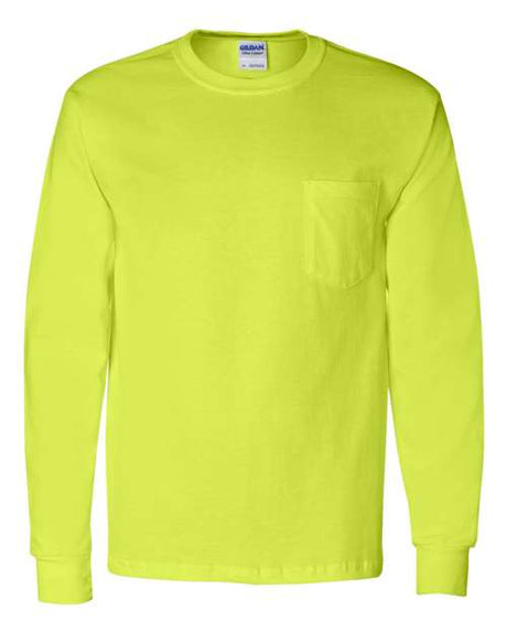 Gildan® Ultra Cotton Long Sleeve Crewneck Pocket T-Shirt - 2410