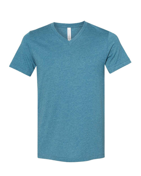 BELLA + CANVAS® Heather CVC Short Sleeve V-Neck Tee