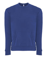 Next Level® Santa Barbara Pocket Crewneck Long Sleeve Sweatshirt