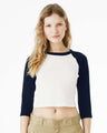 BELLA + CANVAS® Micro 3/4 Raglan Sleeve Baby Tee