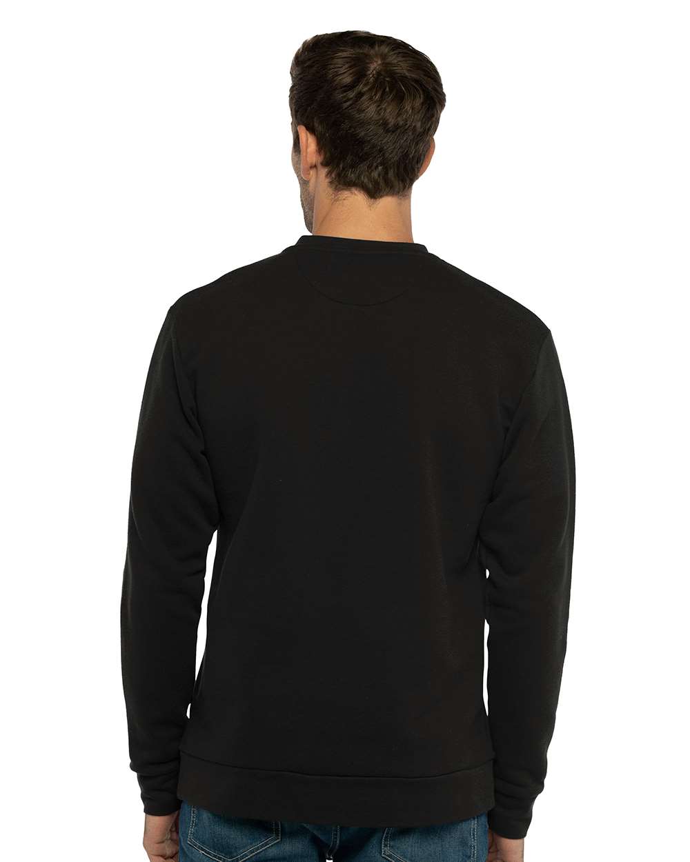 Next Level® Santa Barbara Pocket Crewneck Long Sleeve Sweatshirt