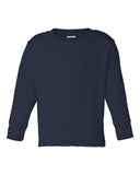 RADYAN® Toddler Cotton Jersey Crewneck Long Sleeve T-Shirt