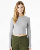 BELLA + CANVAS® Women's Micro Rib Long Sleeve Baby Tee