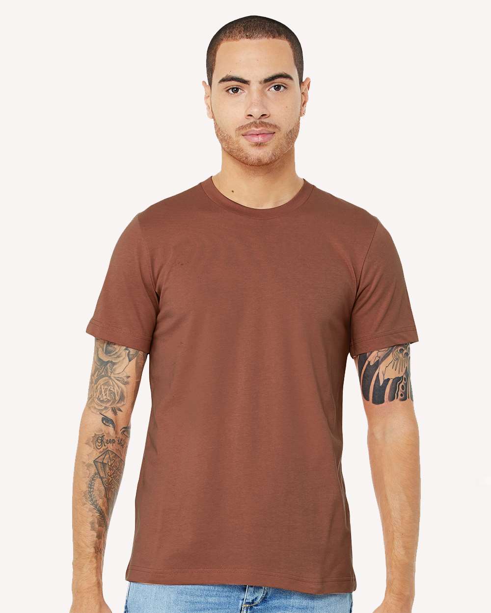 BELLA + CANVAS® Men’s Premium Jersey Crewneck Short Sleeve Tee for Everyday Wear