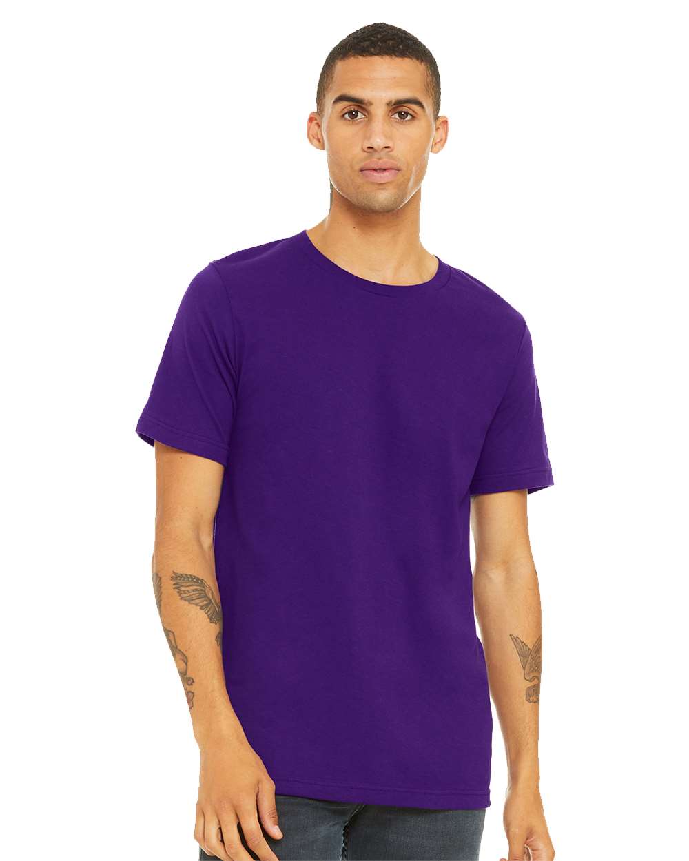 BELLA + CANVAS® Men’s Premium Jersey Crewneck Short Sleeve Tee for Everyday Wear
