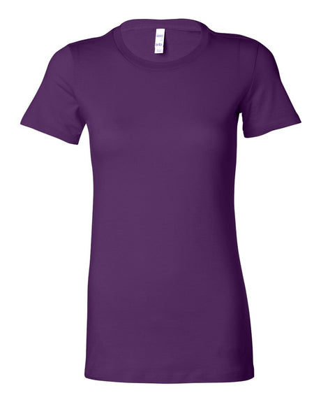 BELLA + CANVAS Women's Slim Fit Short Sleeve Crewneck Tee in Teal