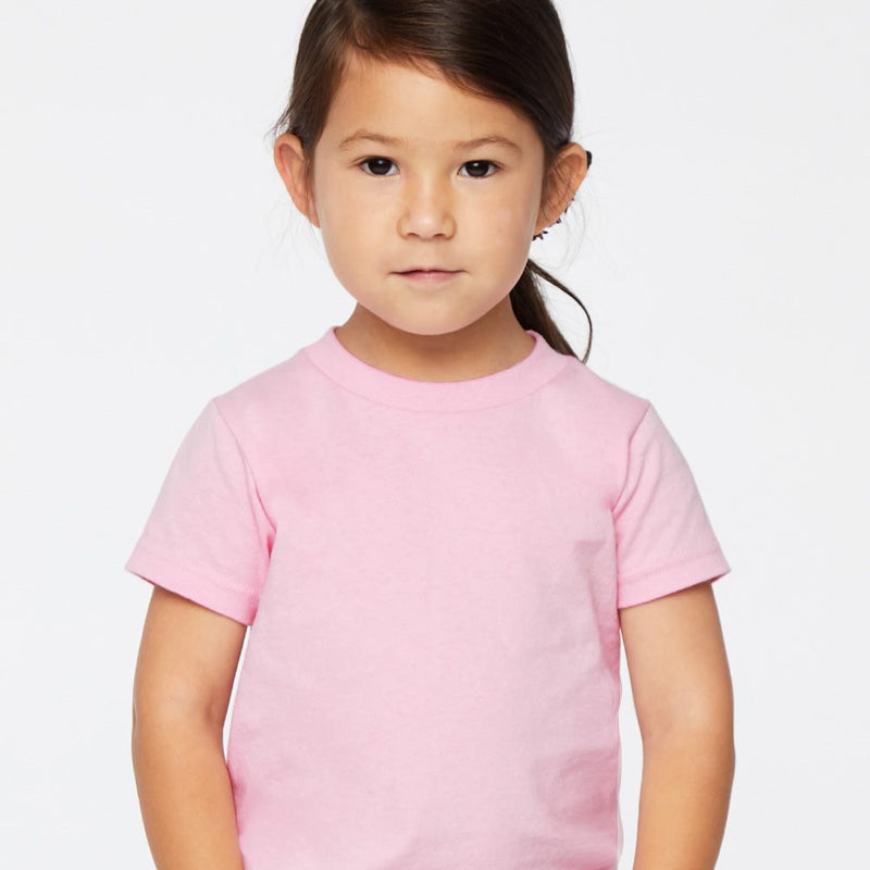 RADYAN® Toddler Cotton Crewneck Short Sleeve Jersey T-Shirt
