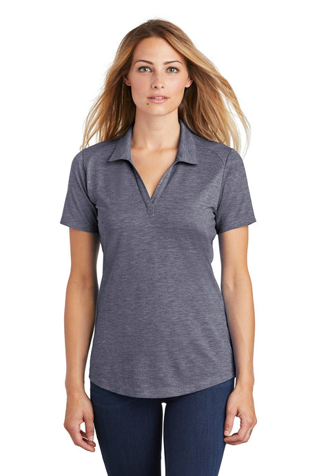 Sport-Tek® Women's PosiCharge Tri-Blend Wicking Collared Short Sleeve Polo