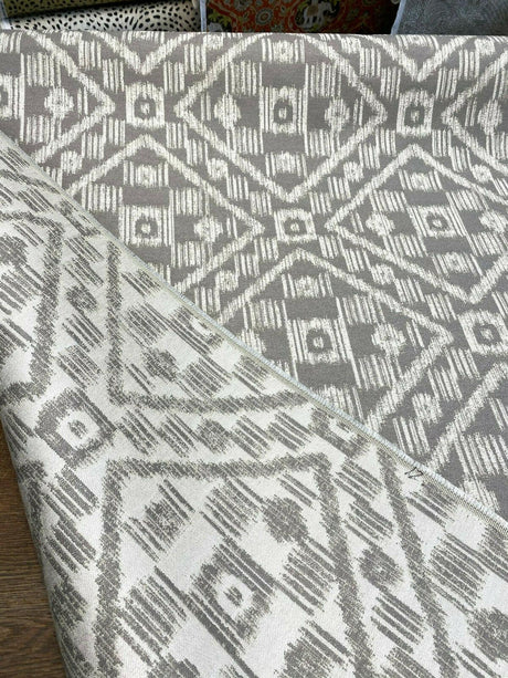 Covington SD Block Island Ikat Gray Dolphin Outdoor Fabric - Gray Dolphin Ikat, 58" Width (1 Yard)