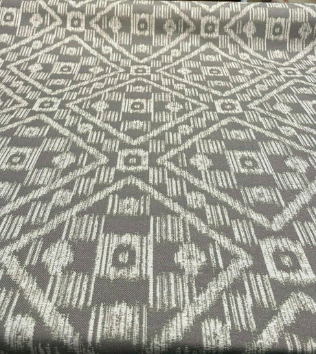 Covington SD Block Island Ikat Gray Dolphin Outdoor Fabric - Gray Dolphin Ikat, 58" Width (1 Yard)