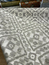 Covington SD Block Island Ikat Gray Dolphin Outdoor Fabric - Gray Dolphin Ikat, 58" Width (1 Yard)