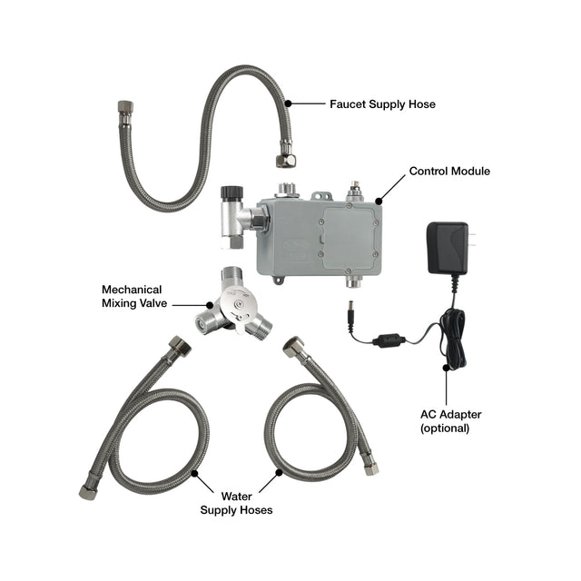 Krowne Electronic Hands Free Deck Mount Faucet 16-654