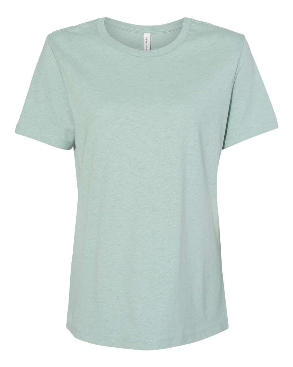 BELLA + CANVAS® Women's Relaxed Fit Heather CVC Crewneck Tee