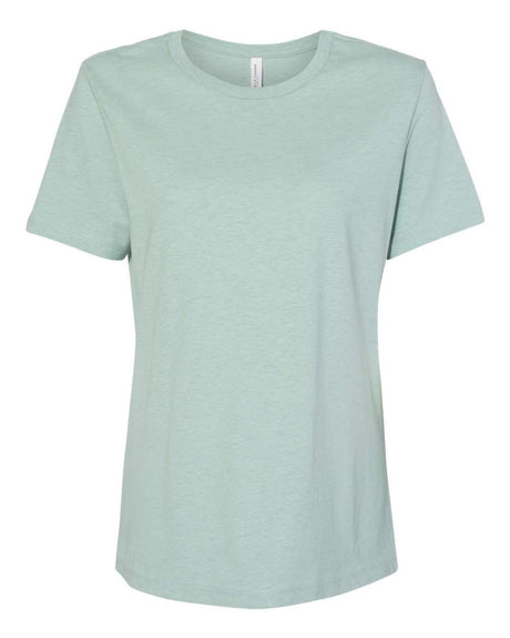 BELLA + CANVAS® Women's Relaxed Fit Heather CVC Crewneck Tee