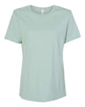 BELLA + CANVAS® Women's Relaxed Fit Heather CVC Crewneck Tee