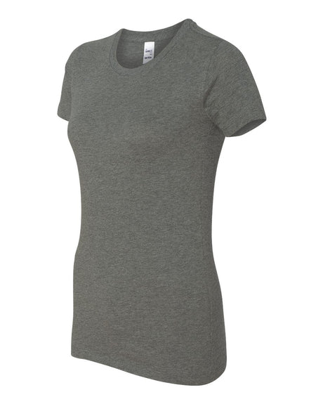 BELLA + CANVAS Women's Slim Fit Short Sleeve Crewneck Tee in Teal