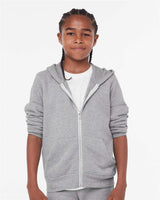BELLA + CANVAS® Sponge Fleece Full-Zip Hoodie For Youth - 3739Y