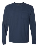 Comfort Colors® Unisex Garment-Dyed Heavyweight Long Sleeve Pocket T-Shirt