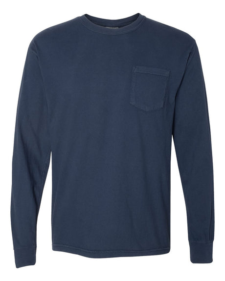 Comfort Colors® Unisex Garment-Dyed Heavyweight Long Sleeve Pocket T-Shirt
