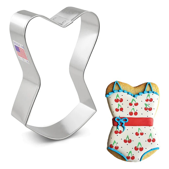 Ann Clark Bathing Swim Suit or Corset Dress Cookie Cutter 4"