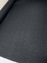 Wool Tweed Coat Fabric Checked Gray