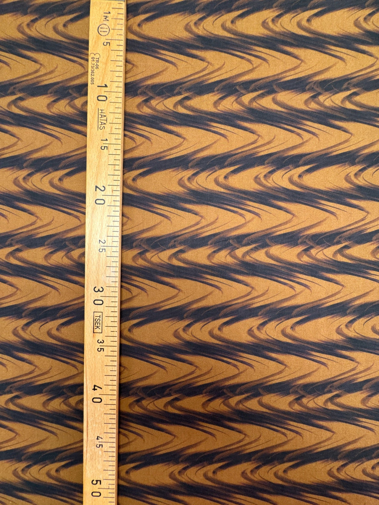 Viscose Woven Abstract Brown Black