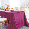 Elegant Seamless Rectangular Ice Crushed Velvet Tablecloth