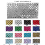 Disco Dot Sequin Knit 100 Percent Polyester Fabric - Black, Sequin Dot, 38" Wide (1 Yard)